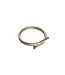 DutchLine Doucheslang Grip 150cm Geborsteld Messing / Goud - Soft PVC - Anti-Twist
