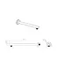 Douchearm Muur Geborsteld Staal ( RVS Look ) - Dutchline Grip Muurbuis