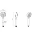Handdouche Mat Zwart 90mm - Dutchline Grip | PVD-Coating