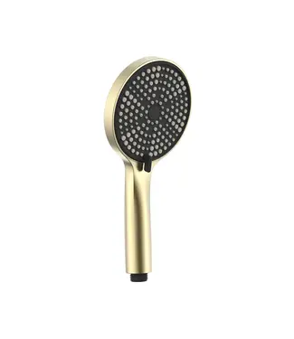DutchLine Handdouche Geborsteld Messing (Goud) 120mm Verstelbaar 3-standen - Dutchline ABS