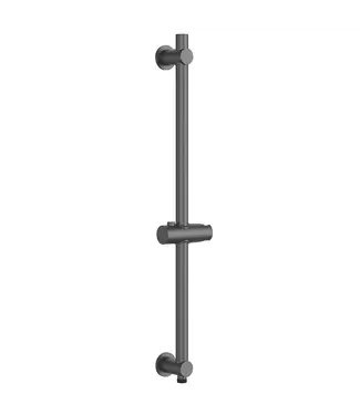 DutchLine Glijstang Douche met wateraansluiting 75cm Gunmetal - PVD-Gecoat