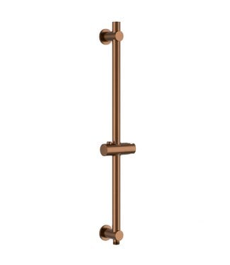 DutchLine Glijstang Douche met wateraansluiting 75cm Geborsteld Brons Koper - PVD-Gecoat
