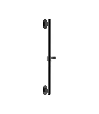 DutchLine Luxe Glijstang Douche met wateraansluiting 75cm Mat Zwart - PVD-Gecoat