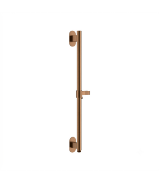 DutchLine Luxe Glijstang Douche met wateraansluiting 75cm Geborsteld Brons Koper - PVD-Gecoat