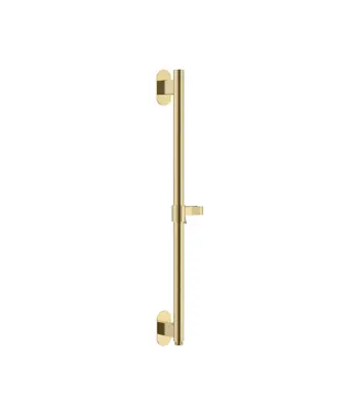 DutchLine Luxe Glijstang Douche met wateraansluiting 75cm Geborsteld Messing / Goud - PVD-Gecoat