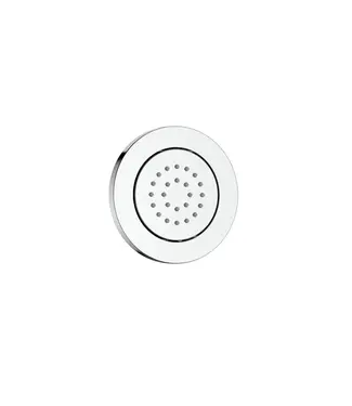 DutchLine Inbouw Massage Jet Chroom Rond 12cm | Luxe Spa Douche