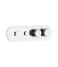 DutchLine Afbouwdeel Push Chroom tbv 2-weg Inbouw Thermostaat Douche