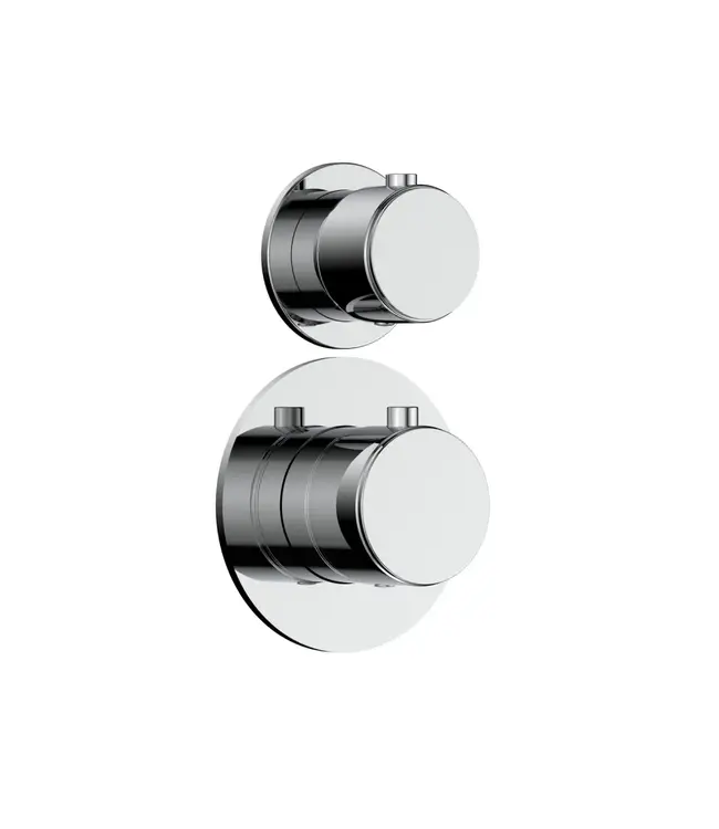 Regendoucheset Inbouw Grip Chroom Muur - 20cm regendouche