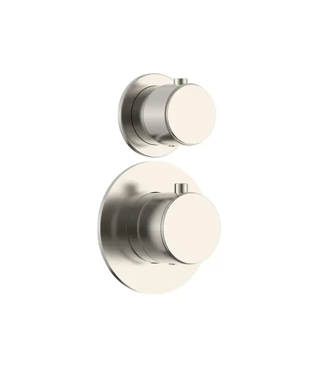 Regendoucheset Inbouw Grip Geborsteld Staal (PVD) Muur - 20cm regendouche