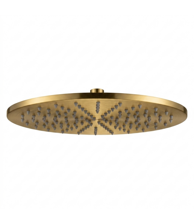 Regendoucheset Inbouw Grip Geborsteld Messing (PVD) Muur - 20cm regendouche
