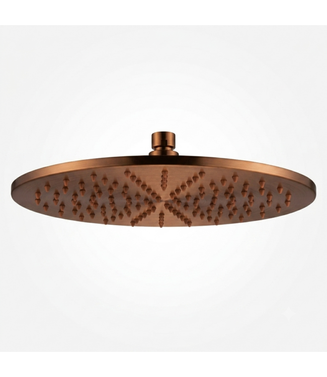 Regendoucheset Inbouw Grip Geborsteld Brons Koper (PVD) Muur - 20cm regendouche