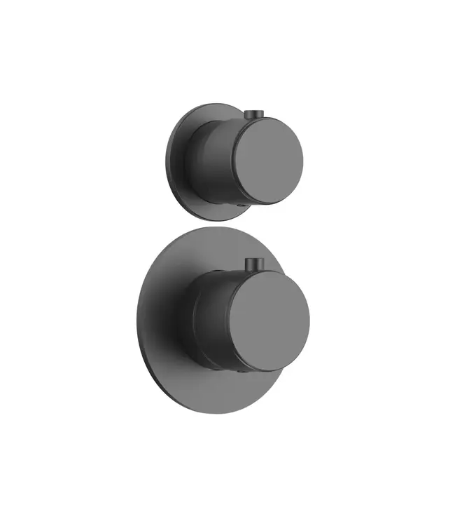 Regendoucheset Inbouw Grip Gunmetal (PVD) Muur - 20cm regendouche