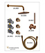 Inbouwthermostaat Caral Compleet Geborsteld Brons Koper - 30cm Douche (PVD)