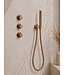 Inbouwthermostaat Caral Compleet Geborsteld Brons Koper - 30cm Douche (PVD)