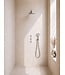 Inbouwthermostaat Caral Chroom met Hoofddouche 25cm & Handdouche 3-standen