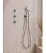 Inbouwthermostaat Caral Chroom met Hoofddouche 25cm & Handdouche 3-standen