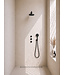 Inbouwthermostaat Caral Mat Zwart met Hoofddouche 25cm & Handdouche 3-standen