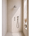 Inbouwthermostaat Caral Geborsteld Staal met Hoofddouche 25cm & Handdouche 3-standen