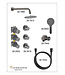 Inbouwthermostaat Caral Gunmetal (PVD) met Hoofddouche 25cm & Handdouche 3-standen