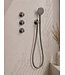 Inbouwthermostaat Caral Gunmetal (PVD) met Hoofddouche 25cm & Handdouche 3-standen