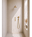 Inbouwthermostaat Caral Geborsteld Messing (PVD) met Hoofddouche 25cm & Handdouche 3-standen