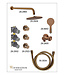 Inbouwthermostaat Caral Geborsteld Brons Koper (PVD) met Hoofddouche 30cm & Handdouche 3-standen