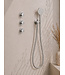 Inbouwthermostaat Caral Geborsteld Staal met Hoofddouche 30cm & Handdouche 3-standen