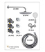 Inbouwthermostaat Caral Chroom met Hoofddouche 30cm & Handdouche 3-standen