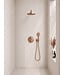 Inbouwthermostaat Set Caral – Geborsteld Brons Koper - 25cm Hoofddouche & Handdouche 3-standen