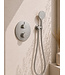 Inbouwthermostaat Set Caral – Geborsteld Staal - 25cm Hoofddouche & Handdouche 3-standen