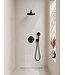 Inbouwthermostaat Set Caral – Mat Zwart - 25cm Hoofddouche & Handdouche 3-standen