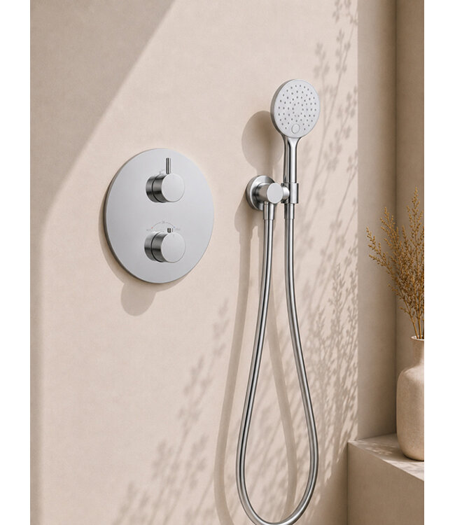 Inbouwthermostaat Set Caral – Chroom - 25cm Hoofddouche & Handdouche 3-standen