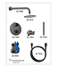 Inbouwthermostaat Set Caral – Gunmetal (PVD) - 25cm Hoofddouche & Handdouche
