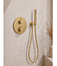 Inbouwthermostaat Set Caral – Geborsteld Messing (PVD) - 25cm Hoofddouche & Handdouche