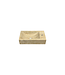 Fontein Travertin Beige (40x22x10 cm) Rechts | Mat Gezoet Natuursteen