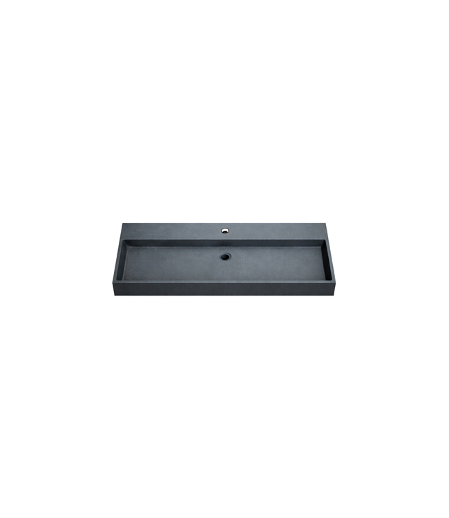 Wastafel Graniet Mat Zwart 100x46cm – DutchLine Wasbak