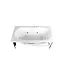 Duchline Whirlpool Inbouw Ligbad 180x80cm - Massage & Bodem Jets Glans Wit