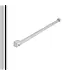 DutchLine Profielset  Chroom T.B.V. Slim Douchewanden  - Met muurprofiel 200cm & Stabilisatiestang 120cm