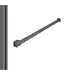 DutchLine Profielset Gunmetal (PVD) T.B.V. Slim Douchewanden - Met muurprofiel 200cm & Stabilisatiestang 120cm