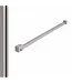 DutchLine Profielset Geborsteld Staal (PVD) T.B.V. Slim Douchewanden - Met muurprofiel 200cm & Stabilisatiestang 120cm
