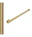 DutchLine Profielset Geborsteld Messing (Goud) (PVD) T.B.V. Slim Douchewanden - Met muurprofiel 200cm & Stabilisatiestang 120cm