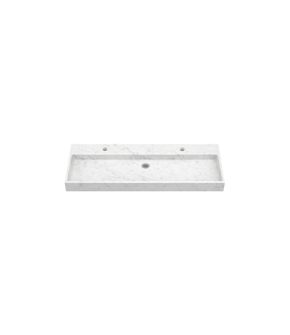 DutchLine Wastafel Bianco Carrara 120x46 cm – Gezoet Natuursteen Wasbak