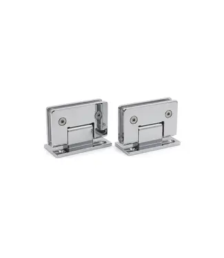 DutchLine Scharnierset Chroom voor Profielloze Nisdeuren (90x55x50 mm)