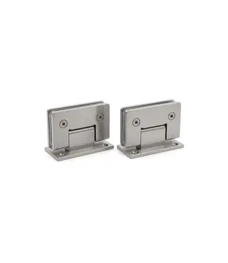 DutchLine Scharnierset Geborsteld Staal (PVD) voor Profielloze Nisdeuren (90x55x50 mm)
