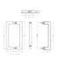 Deurgreep Mat Zwart (PVD) 60x225mm | Voor Profielloze Nisdeur