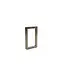 Deurgreep Gunmetal (PVD) 60x225mm | Voor Profielloze Nisdeur