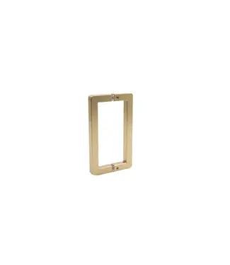 DutchLine Deurgreep Geborsteld Messing (PVD) 60x225mm | Voor Profielloze Nisdeur