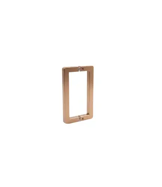 DutchLine Deurgreep Geborsteld Brons Koper (PVD) 60x225mm | Voor Profielloze Nisdeur