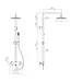 Opbouw Regendouche set S-250 Mat Zwart (PVD) 25cm hoofddouche