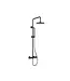 Opbouw Regendouche set S-250 Mat Zwart (PVD) 25cm hoofddouche